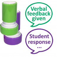 Verbal feedback given & Student response 2 Stamp Set (6003-G/6082-V) ^